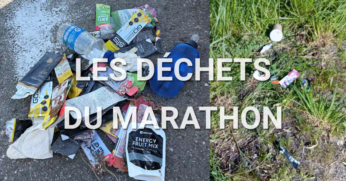 Les déchets du marathon Annecy 2026