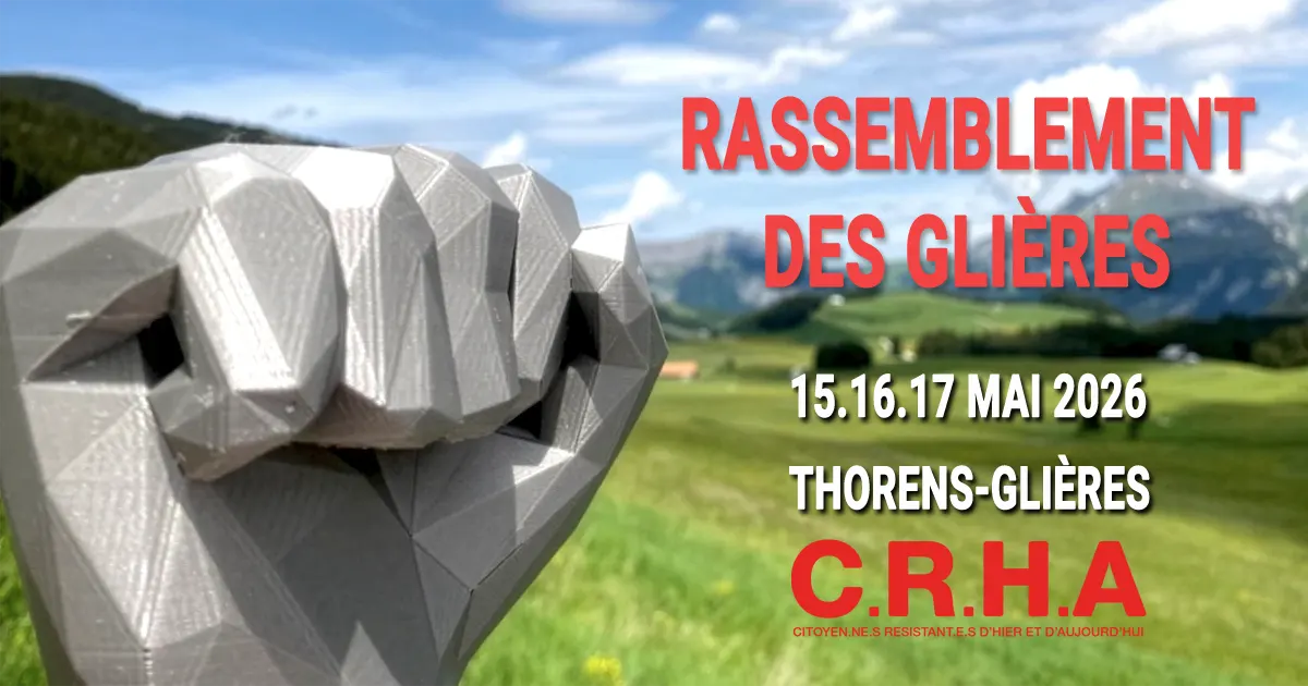 Rassemblement des Glieres des 15, 16 et 17 mai 2026