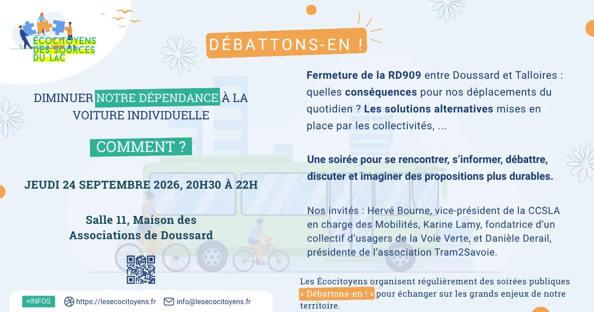 Diminuer notre dépendance à la voiture individuelle ; comment ?