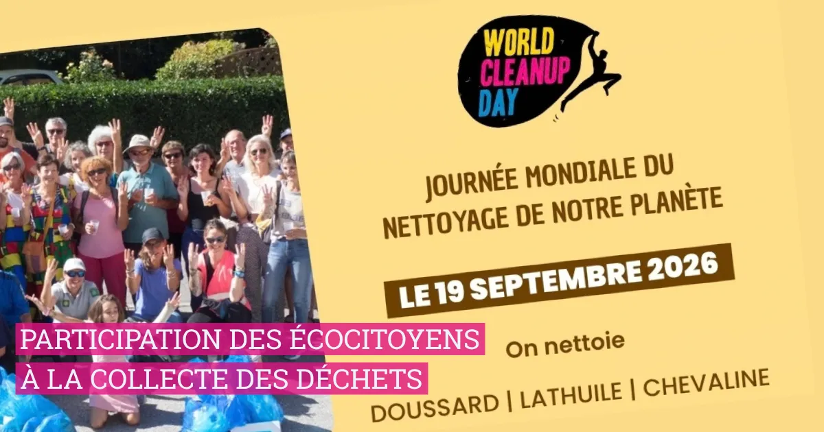 Participation des Écocitoyens au World Cleanup Day 2026 à Doussard